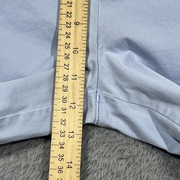 Banana Republic Boyfriend Pants Women's 14 38x28 Light Blue Wide Leg Chino - Picture 12 of 13